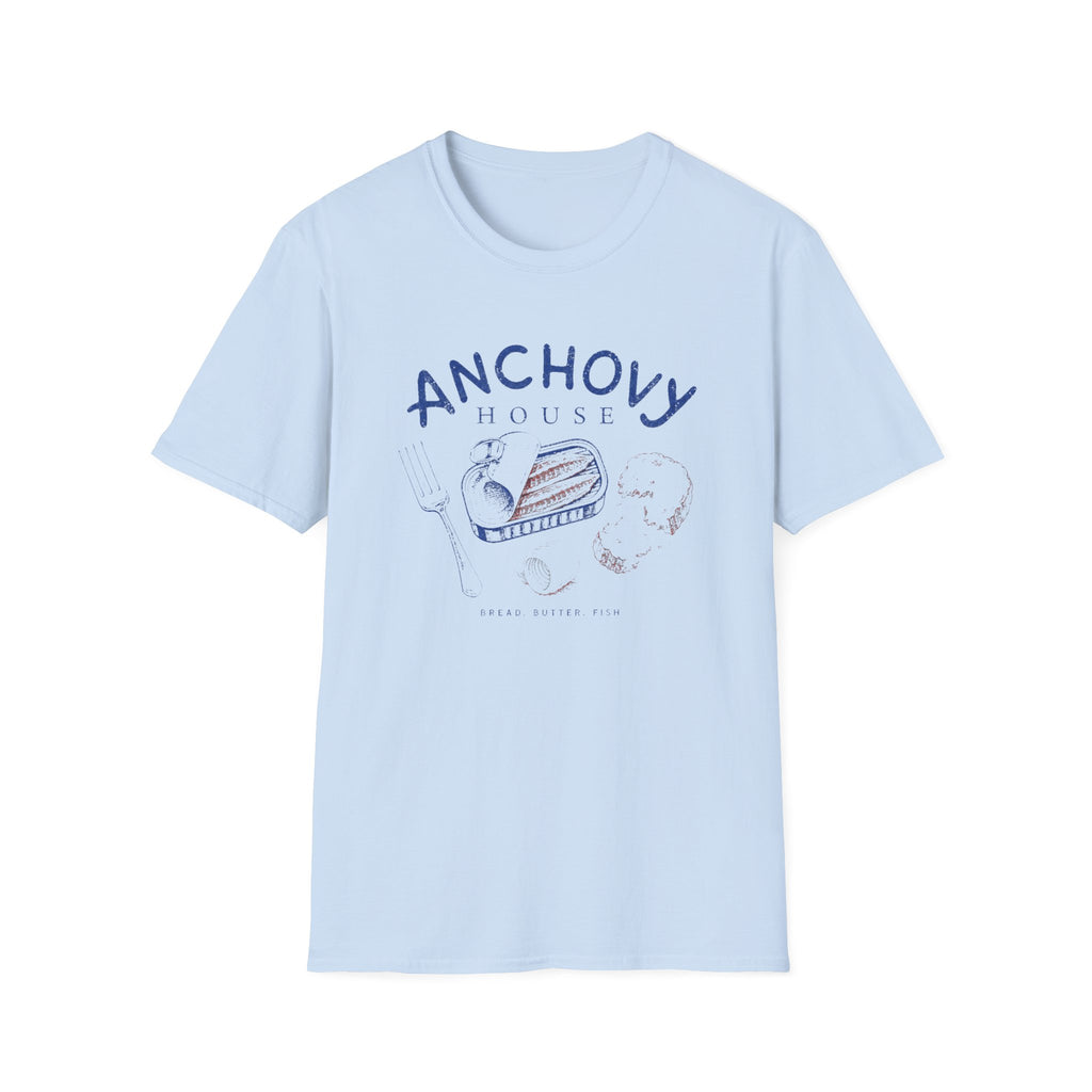 Anchovy House graphic T-shirt in white by Butter & Tonic