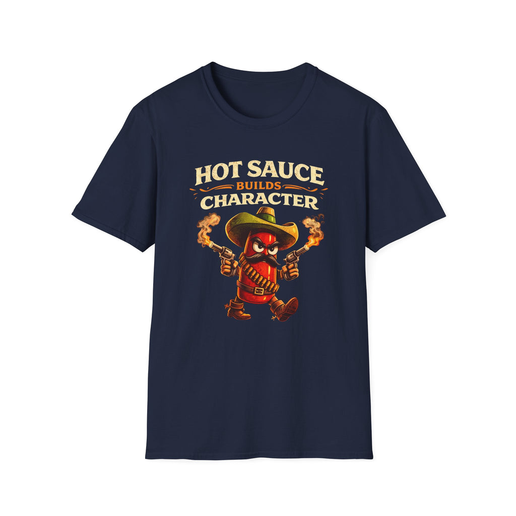 Heat Builds Character graphic T-shirt in Red by Butter & Tonic