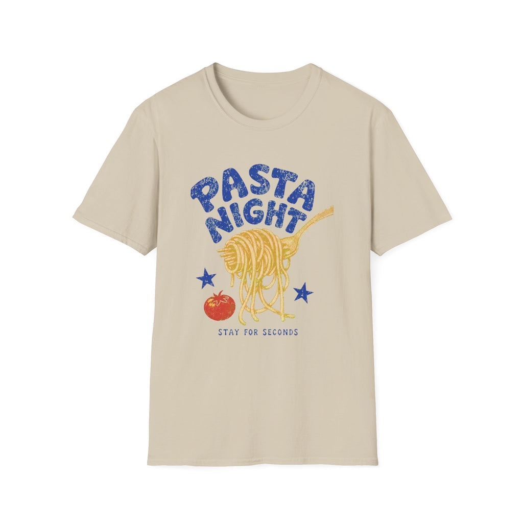 Pasta Night graphic T-shirt in white by Butter & Tonic