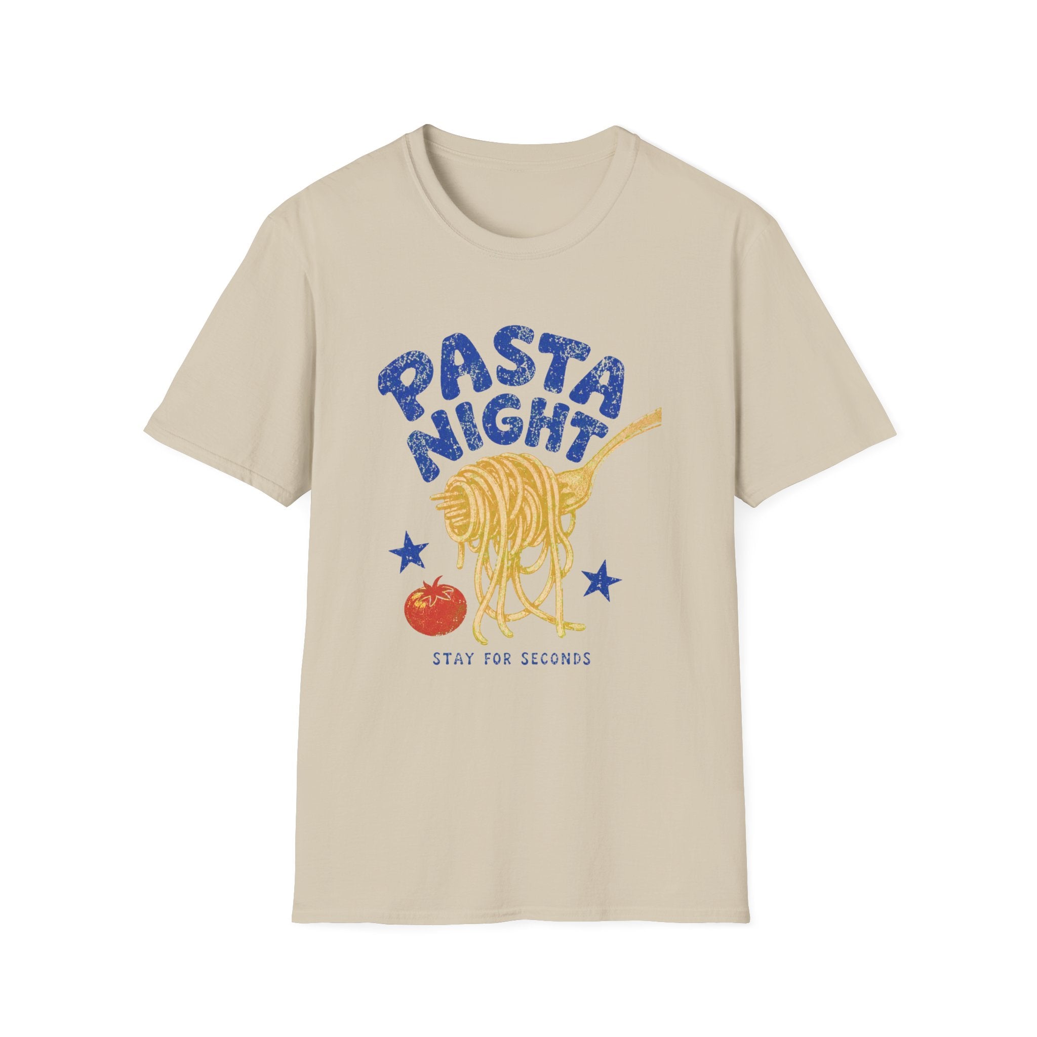 Pasta Night graphic T-shirt in white by Butter & Tonic