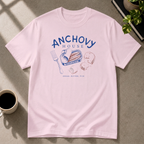 Anchovy graphic T-shirt in light-pink by Butter & Tonic on s tee by Butter & Tonic