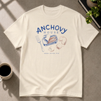 Anchovy graphic T-shirt in natural by Butter & Tonic on xl tee by Butter & Tonic
