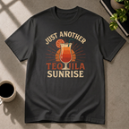 Tequila Sunrise graphic T-shirt in black by Butter & Tonic on l tee by Butter & Tonic