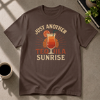 Tequila Sunrise graphic T-shirt in dark-chocolate by Butter & Tonic on xl tee by Butter & Tonic