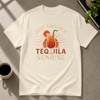 Tequila Sunrise graphic T-shirt in natural by Butter & Tonic on 3xl tee by Butter & Tonic
