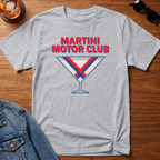 Martini Motor Club T-Shirt — Sport Grey B&T flat lay