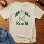 The Pickle Room T-Shirt — Sand B&T flat lay