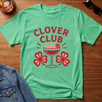 Clover Club T-Shirt — Heather Irish Green B&T flat lay