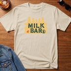 Milk Bar T-Shirt — Sand B&T flat lay