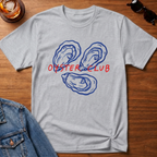 Club Oyster T-Shirt — Sport Grey B&T flat lay