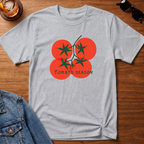 Tomato Season T-Shirt — Sport Grey B&T flat lay
