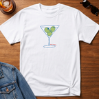 House Martini T-Shirt — White B&T flat lay