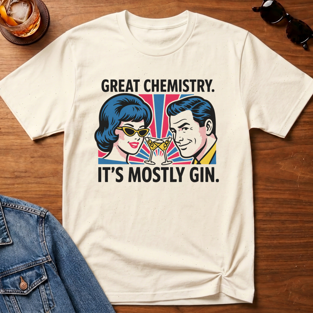 Great Chemistry T-Shirt — Natural B&T flat lay