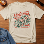 Philly Roast Pork T-Shirt — Sand B&T flat lay