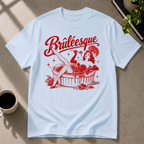 Crème brûlée graphic T-shirt in light-blue by Butter & Tonic on m tee by Butter & Tonic