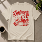 Crème brûlée graphic T-shirt in sand by Butter & Tonic on 2xl tee by Butter & Tonic