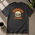 Burger graphic T-shirt in black by Butter & Tonic on m tee by Butter & Tonic