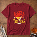 Extra Dirty Martini graphic T-shirt in charcoal by Butter & Tonic