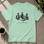 Pepperoni pizza graphic T-shirt in mint-green by Butter & Tonic on 3xl tee by Butter & Tonic