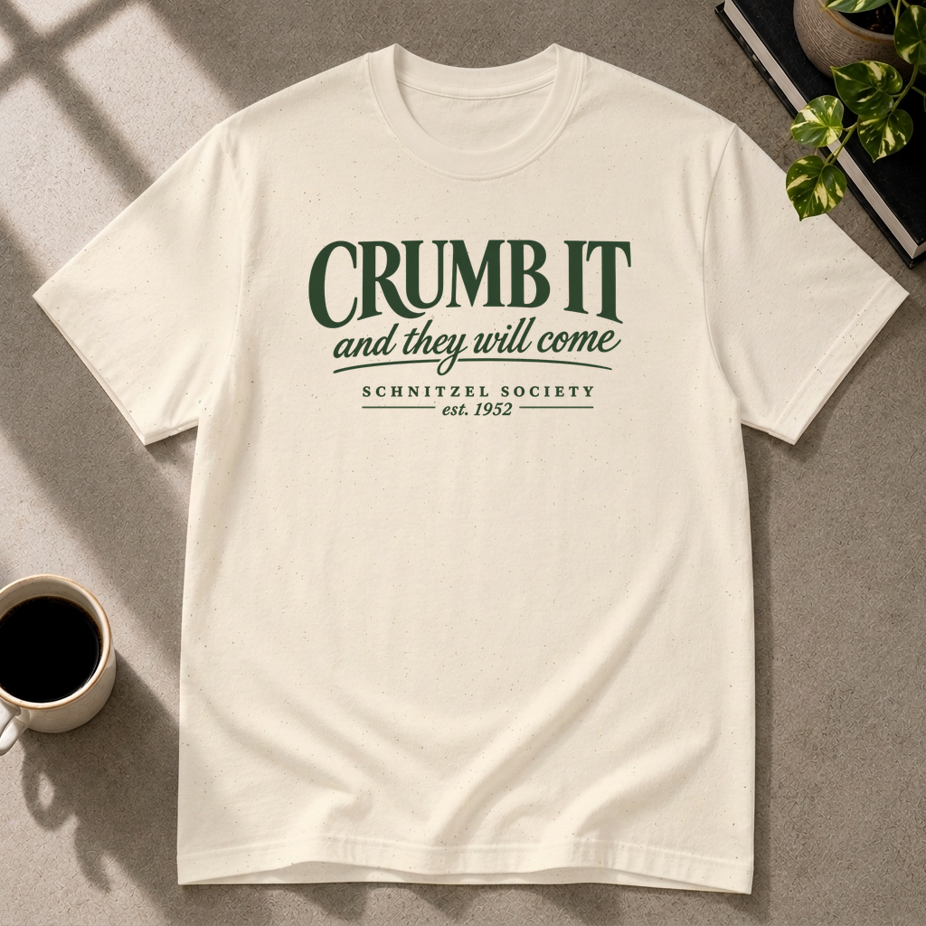 Crumb It graphic T-shirt in natural by Butter & Tonic on l tee by Butter & Tonic