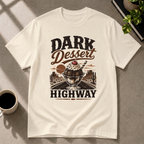 Dark Dessert Highway graphic T-shirt in natural by Butter & Tonic on s tee by Butter & Tonic