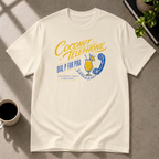 Piña colada graphic T-shirt in natural by Butter & Tonic on m tee by Butter & Tonic