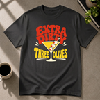 Dirty Martini graphic T-shirt in black by Butter & Tonic on s tee by Butter & Tonic