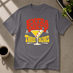 Dirty Martini graphic T-shirt in charcoal by Butter & Tonic on 2xl tee by Butter & Tonic