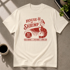 Shrimp graphic T-shirt in natural by Butter & Tonic on l tee by Butter & Tonic