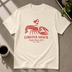 Lobster graphic T-shirt in natural by Butter & Tonic on 2xl tee by Butter & Tonic
