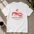 Lobster graphic T-shirt in white by Butter & Tonic on m tee by Butter & Tonic