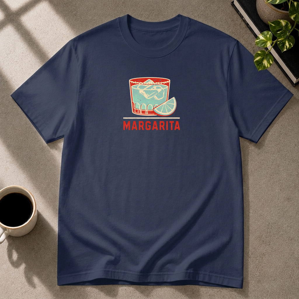 Margarita graphic T-shirt in navy by Butter & Tonic on m tee by Butter & Tonic