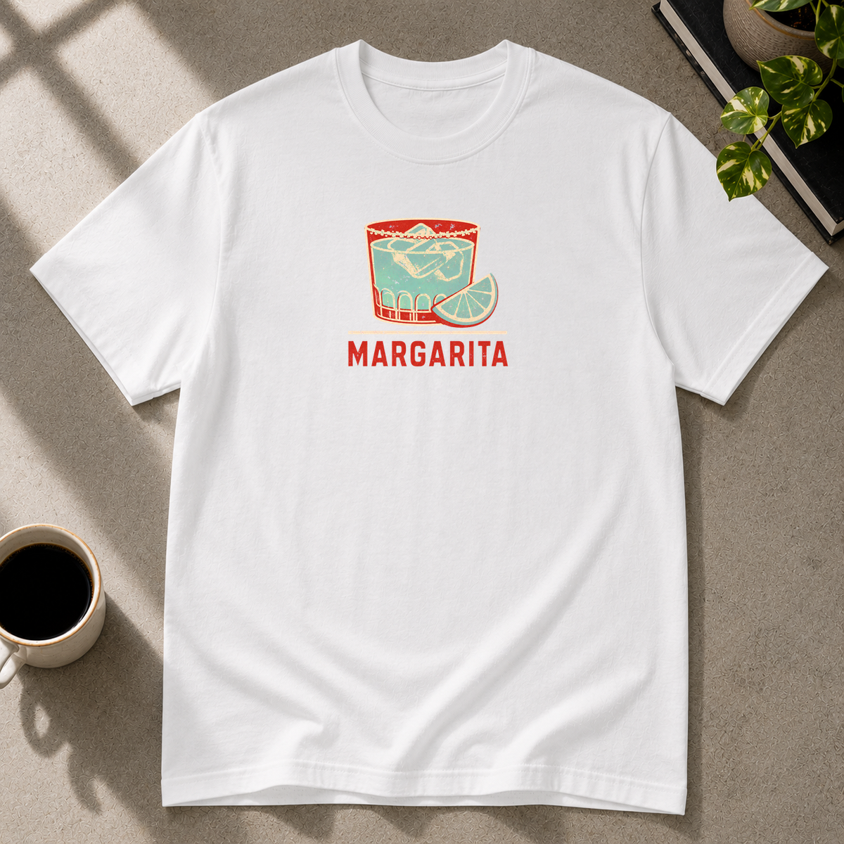 Margarita graphic T-shirt in white by Butter & Tonic on l tee by Butter & Tonic