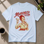 Margarita graphic T-shirt in light-blue by Butter & Tonic on 3xl tee by Butter & Tonic