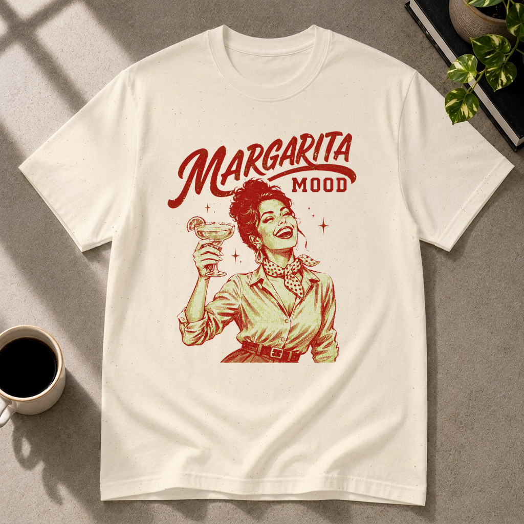 Margarita graphic T-shirt in natural by Butter & Tonic on m tee by Butter & Tonic
