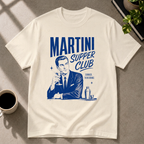 Martini graphic T-shirt in natural by Butter & Tonic on xl tee by Butter & Tonic