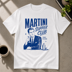 Martini graphic T-shirt in white by Butter & Tonic on s tee by Butter & Tonic