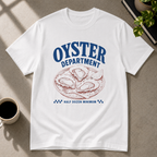 Oyster graphic T-shirt in white by Butter & Tonic on s tee by Butter & Tonic