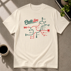 Pasta graphic T-shirt in natural by Butter & Tonic on xl tee by Butter & Tonic