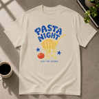Pasta graphic T-shirt in sand by Butter & Tonic on xl tee by Butter & Tonic