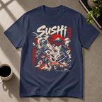 Sushi graphic T-shirt in navy by Butter & Tonic on m tee by Butter & Tonic