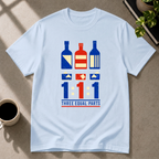 Cocktail graphic T-shirt in light-blue by Butter & Tonic on l tee by Butter & Tonic