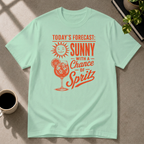 Cocktail graphic T-shirt in mint-green by Butter & Tonic on s tee by Butter & Tonic