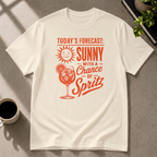 Cocktail graphic T-shirt in natural by Butter & Tonic on 2xl tee by Butter & Tonic