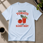 Tomato graphic T-shirt in light-blue by Butter & Tonic on m tee by Butter & Tonic