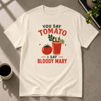 Tomato graphic T-shirt in natural by Butter & Tonic on xl tee by Butter & Tonic