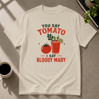 Tomato graphic T-shirt in sand by Butter & Tonic on 2xl tee by Butter & Tonic