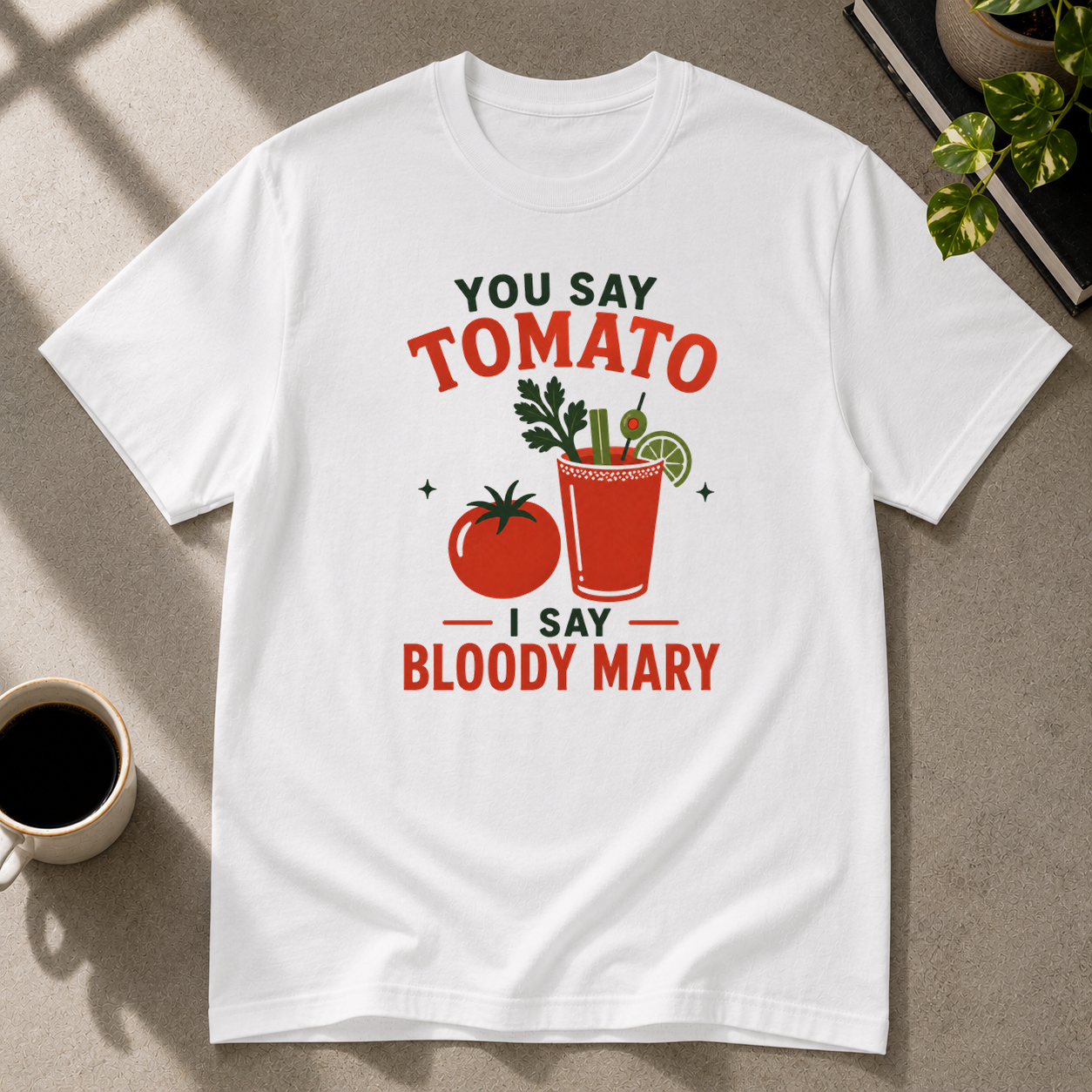 Tomato graphic T-shirt in white by Butter & Tonic on s tee by Butter & Tonic