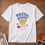 Pasta Night graphic T-shirt in white by Butter & Tonic