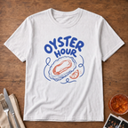 Oyster Hour graphic T-shirt in white by Butter & Tonic